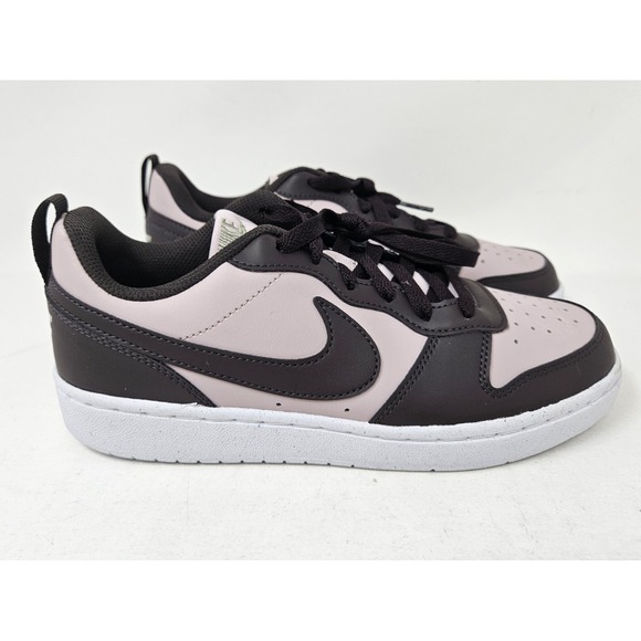 Nike Boy\'s Court Borough Recraft Low Top Sneakers Sz 6.5M Rose/Brwn DV5456 NEW!